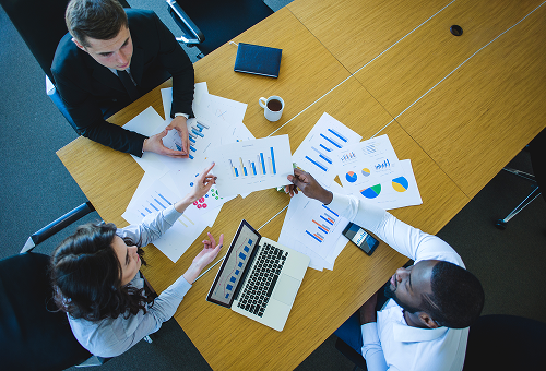 office-scene-top-view